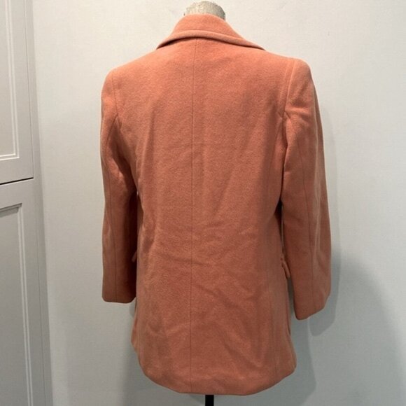 Laura pink Mohair Double Breasted Coat size large - Picture 10 of 14